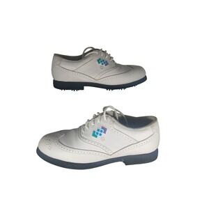 FootJoy GreenJoys White‎ Golf Shoes Wingtip Logo Womens Size 7 M